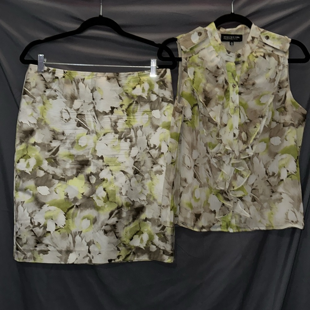Floral skirt set